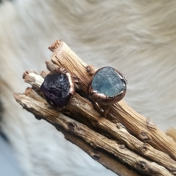 Raw Crystal Copper Ring - Picture 13 of 15